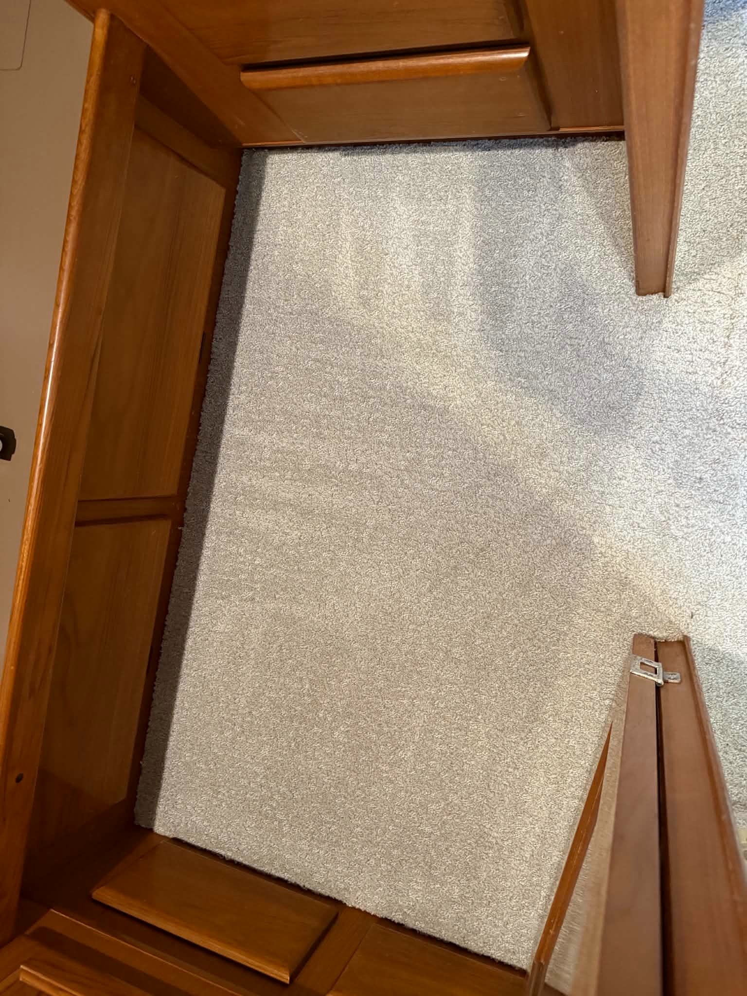 Interior Carpet — After Cleaning — Coastal Carpet Steaming boat carpet cleaning project